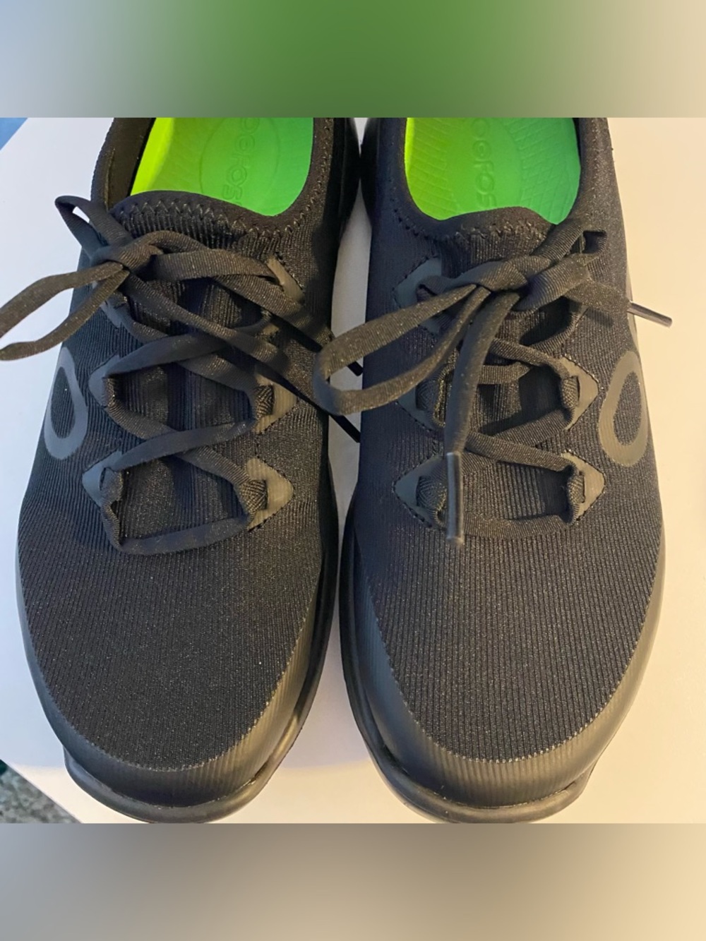 OOFOS Shoes Womens 9.5 Recovery Comfort Lace Up Sneakers Green Insole Casual - Picture 5 of 15